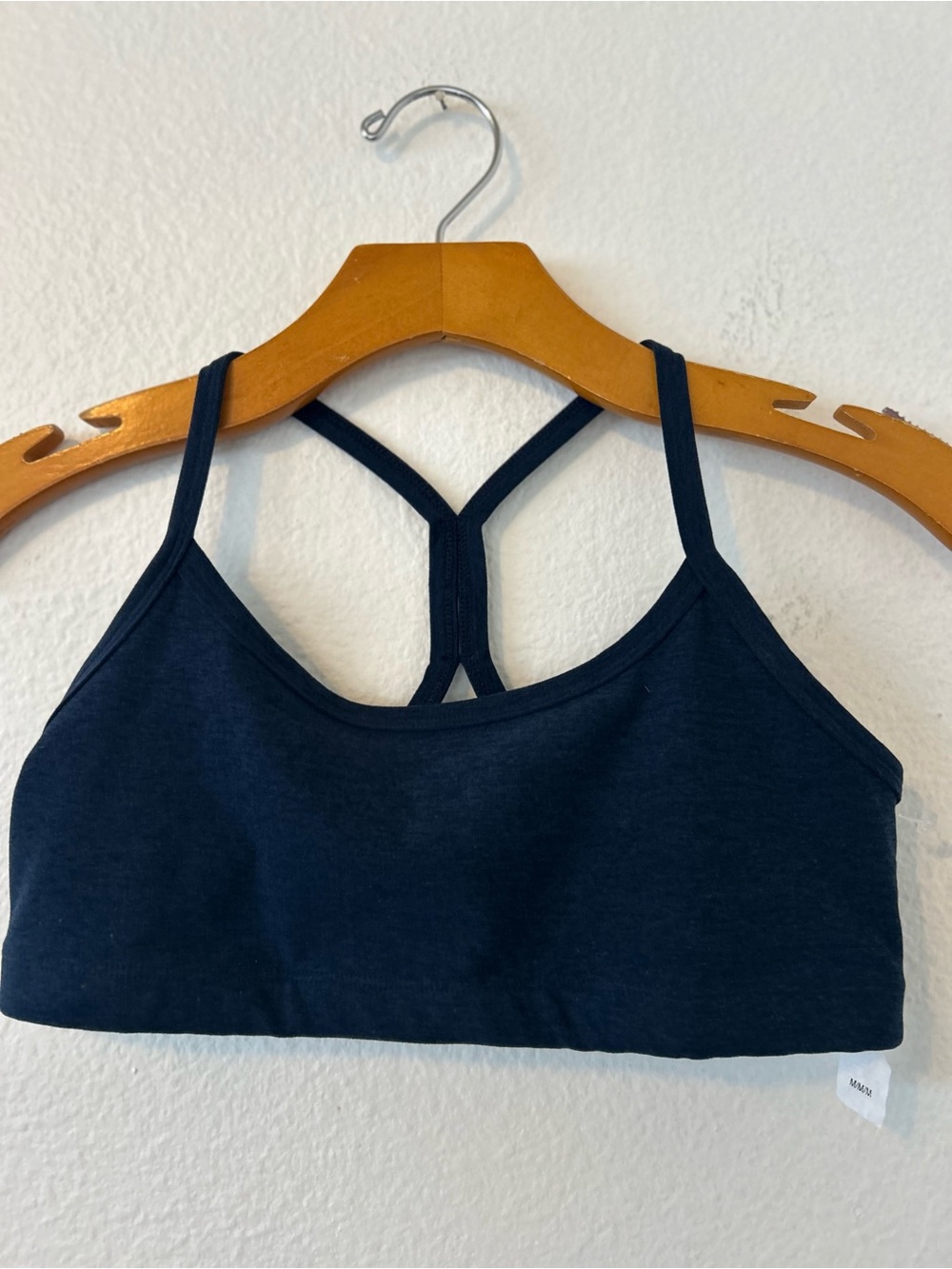 Beyond Yoga Spacedye Slim Racerback Navy Sports Bra Size M